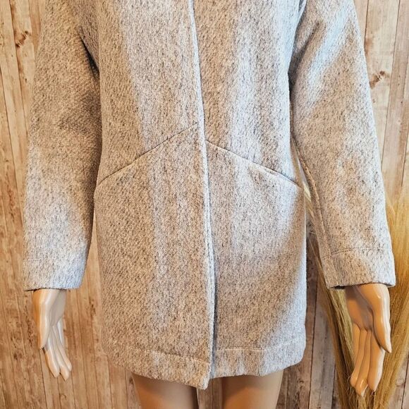 Express Comfy Long Open Jacket Coat Gray Small Petite- Great Condition - Picture 5 of 10